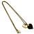 Collana con motivo a cuore Coco Mark di Chanel D'oro Metallico - vista 5