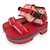 Autre Marque ANNA SUI × Teva Indio Jewel Plattformsandalen Rot