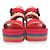 Autre Marque ANNA SUI × Teva Indio Jewel Plattformsandalen Rot - Ansicht 5