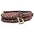 Borsa Saddle in tela obliqua rossa Dior Rosso - vista 3
