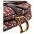 Borsa Saddle in tela obliqua rossa Dior Rosso - vista 7