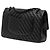 Chanel Black Medium Classic Chevron Lambskin So Black Double Flap Schwarz - Ansicht 2
