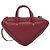 Balenciaga Triangle Duffle Leather Medium Rosso - vista 2
