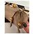 Clutch Gucci Broadway Bamboo Lock Taupe Pelle Coccodrillo - vista 12