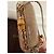 Clutch Gucci Broadway Bamboo Lock Taupe Pelle Coccodrillo - vista 5