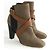 Michel Vivien Beige Leder-High Heels - Ansicht 3