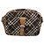 Burberry Nova Check Etichetta Blu Tela Marrone