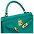 Hermès Borsa HERMES Kelly 28 in Pelle Verde - 102963 - vista 7