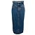 Céline Celine Blaue High-Waisted Denim-Midirock 2021