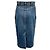 Céline Celine Blaue High-Waisted Denim-Midirock 2021 - Ansicht 3