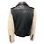 Mackage Black Baya Lambskin Leather and Shearling Biker Jacket - view 3