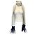 Chanel Fransen Cashmere Strickschal Silber / Grau / Marine 2008 - Ansicht 5