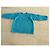 Autre Marque Oversized Pull Blau der Südsee Melange aus Wolle und Baumwolle Größe 36-38-40 Türkis - Ansicht 2