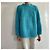 Autre Marque Oversized Pull Blau der Südsee Melange aus Wolle und Baumwolle Größe 36-38-40 Türkis - Ansicht 8