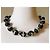 Magnifica collana DOLCE & GABBANA grandi boule nera con scritte e logo Nero - vista 2