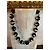 Magnifica collana DOLCE & GABBANA grandi boule nera con scritte e logo Nero - vista 4