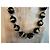 Magnifica collana DOLCE & GABBANA grandi boule nera con scritte e logo Nero - vista 5