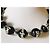 Magnifica collana DOLCE & GABBANA grandi boule nera con scritte e logo Nero - vista 7