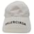 Boné de algodão com logo clássico Balenciaga Branco  ref.2576051