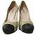 Miu Miu Glitzer-Haarwildleder-Pumps Schwarz Golden - Ansicht 2