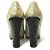 Miu Miu Glitzer-Haarwildleder-Pumps Schwarz Golden - Ansicht 5