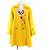 Abrigo de Lana Tweed Chanel Amarillo