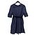 Autre Marque Abrigo Gown Chambray Bijou Belt de leur logette Azul - vista 2