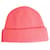 Crimson Rosa gerippte Beanie mit Bündchen Pink