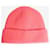 Crimson Rosa gerippte Beanie mit Bündchen Pink - Ansicht 2