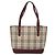 Burberry Nova Check Tote aus Canvas und Leder Beige - Ansicht 2