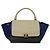 Céline Celine Große Tricolor Trapeze Tasche aus Leder Beige