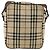 Borsa Messenger con Zip Burberry in Tela e Pelle Nova Check Beige - vista 2