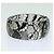 Bangles articolato Chanel CC in resina con pizzo e perle finte - vista 2