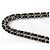 Timeless Chanel Classic Jumbo Single Flap in pelle caviar nera e argento Nero - vista 4