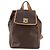 Céline Celine Vintage Drawstring Flap Backpack Macadam Coated Canvas Brown