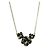 Collana Chanel 2011 in Metallo Color Argento e Smalto Nero con Catena Camelia - vista 2