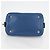 Borsa da bowling Doctor Chanel in pelle trapuntata media Blu - vista 3