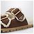 Infradito Prada in suede marrone e nuovo shearling - vista 7