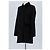 The Kooples Abrigo de lana negro - vista 4