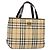 Burberry Vintage Vintage Check Coated Canvas Small Beige