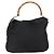 Bamboo Gucci Vintage Hobo in Nylon Medio con Manico in Bambù Nero - vista 2