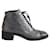 Chanel Scarpe stringate in pelle grigia Grigio