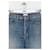 Ganni Jeans anchos de algodón azul - vista 2