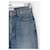 Ganni Jeans anchos de algodón azul - vista 3