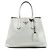 Double Prada Grande Borsa Doppia in Vitello Bianco da Città