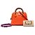Sac à main en cuir de veau orange mini dollar Bamboo Diana de Gucci - vue 8