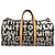 Borsa Boston Keepall 50 Monogram Graffiti Louis Vuitton Marrone Bianco Monogramma