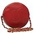 Chanel Vintage Round Tassel Quilted Lambskin Large Rosso