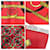 Sciarpa Gavroche Carré 45 Hermès Rosso  - vista 3