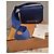 Hermès Geta in pelle blu navy Hermes - vista 10